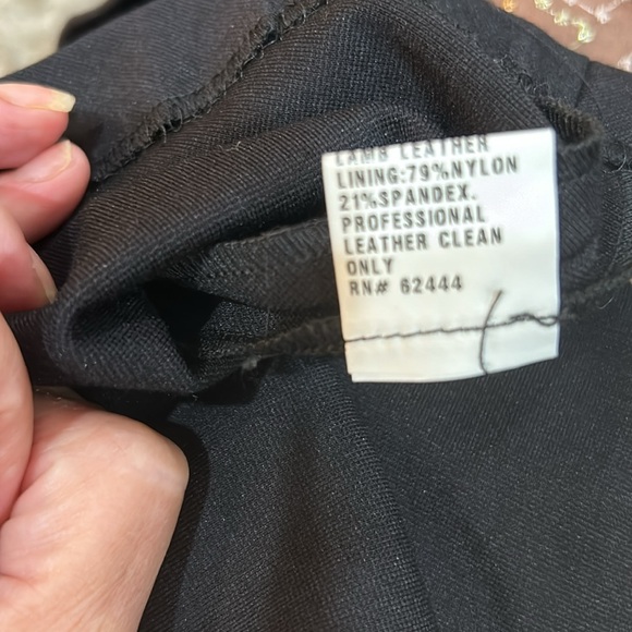 Artelier Nicole Miller black sleeveless dress with Lamb leather size 8 - Picture 8 of 8